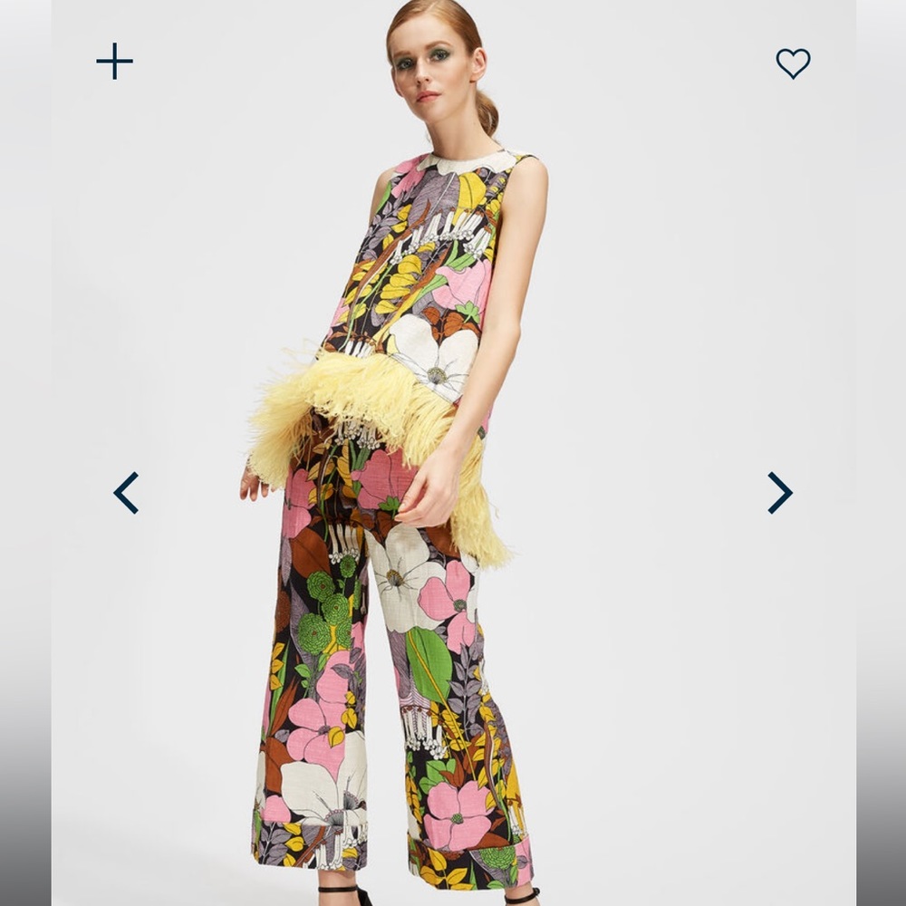 La Double J La Scala top with feathers